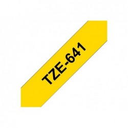 BROTHER TZe641 Taśma Brother 18mm BLACK ON YELLOW BROTHER TZe641 Taśma Brother 18mm BLACK ON YELLOW