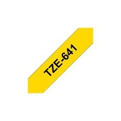 BROTHER TZe641 Taśma Brother 18mm BLACK ON YELLOW BROTHER TZe641 Taśma Brother 18mm BLACK ON YELLOW