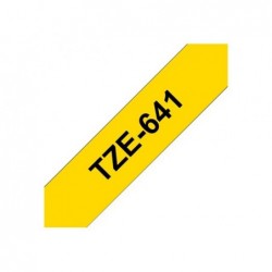 BROTHER TZe641 Taśma Brother 18mm BLACK ON YELLOW BROTHER TZe641 Taśma Brother 18mm BLACK ON YELLOW