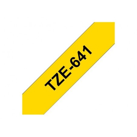 BROTHER TZe641 Taśma Brother 18mm BLACK ON YELLOW BROTHER TZe641 Taśma Brother 18mm BLACK ON YELLOW