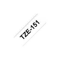 BROTHER TZE151 Taśma Brother 24mm BLACK ON CLEAR BROTHER TZE151 Taśma Brother 24mm BLACK ON CLEAR
