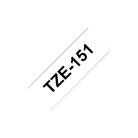 BROTHER TZE151 Taśma Brother 24mm BLACK ON CLEAR BROTHER TZE151 Taśma Brother 24mm BLACK ON CLEAR