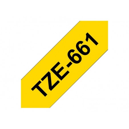 BROTHER TZE661 Taśma Brother 36mm BLACK ON YELLOW BROTHER TZE661 Taśma Brother 36mm BLACK ON YELLOW