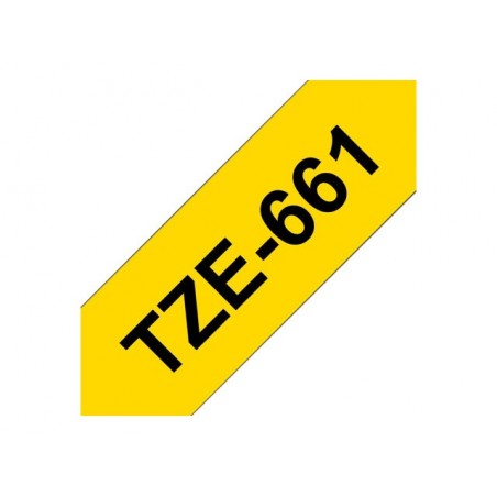 BROTHER TZE661 Taśma Brother 36mm BLACK ON YELLOW BROTHER TZE661 Taśma Brother 36mm BLACK ON YELLOW