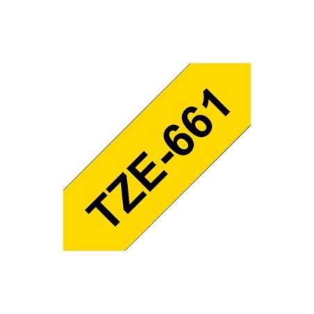 BROTHER TZE661 Taśma Brother 36mm BLACK ON YELLOW BROTHER TZE661 Taśma Brother 36mm BLACK ON YELLOW