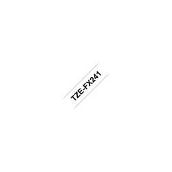 BROTHER TZEFX241 Taśma Brother 18mm BLACK ON WHITE FLEXIBLE ID BROTHER TZEFX241 Taśma Brother 18mm BLACK ON WHITE FLEXIBLE ID
