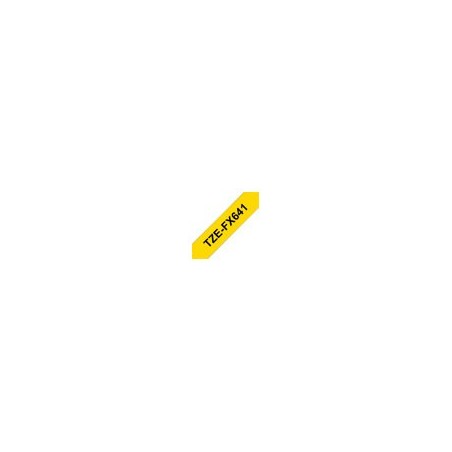 BROTHER TZEFX641 Taśma Brother 18mm BLACK ON YELLOW FLEXIBLE ID BROTHER TZEFX641 Taśma Brother 18mm BLACK ON YELLOW FLEXIBLE ID