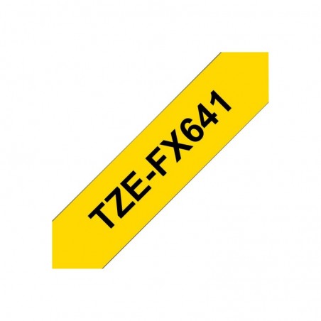 BROTHER TZEFX641 Taśma Brother 18mm BLACK ON YELLOW FLEXIBLE ID BROTHER TZEFX641 Taśma Brother 18mm BLACK ON YELLOW FLEXIBLE ID