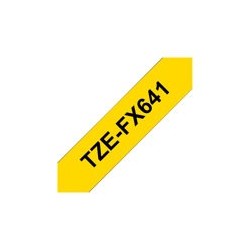 BROTHER TZEFX641 Taśma Brother 18mm BLACK ON YELLOW FLEXIBLE ID BROTHER TZEFX641 Taśma Brother 18mm BLACK ON YELLOW FLEXIBLE ID