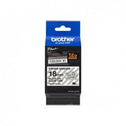 BROTHER TZES141 Taśma Brother 18mm BLACK ON CLEAR ADHESIVE TAPE BROTHER TZES141 Taśma Brother 18mm BLACK ON CLEAR ADHESIVE TAPE