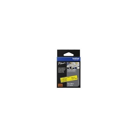 BROTHER FLE6511 21MMX45MM BLCK ON YELL FLAG TAPE BROTHER FLE6511 21MMX45MM BLCK ON YELL FLAG TAPE