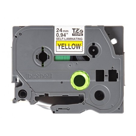 BROTHER TZeSL651 tape Black on Yellow 24mm BROTHER TZeSL651 tape Black on Yellow 24mm