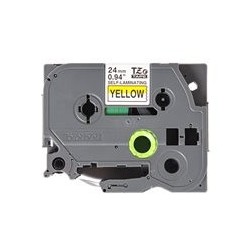 BROTHER TZeSL651 tape Black on Yellow 24mm BROTHER TZeSL651 tape Black on Yellow 24mm