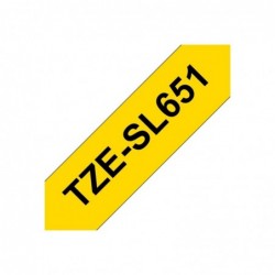 BROTHER TZeSL651 tape Black on Yellow 24mm BROTHER TZeSL651 tape Black on Yellow 24mm
