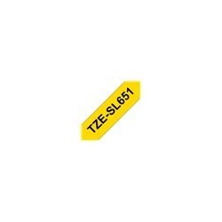 BROTHER TZeSL651 tape Black on Yellow 24mm BROTHER TZeSL651 tape Black on Yellow 24mm
