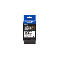 BROTHER Heat Shrink Tube Black on White 11.2mm BROTHER Heat Shrink Tube Black on White 11.2mm