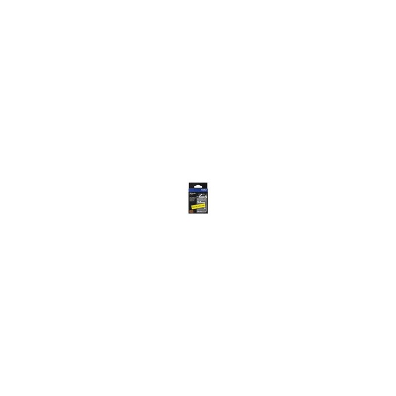 BROTHER Heat Shrink Tube Black on Yellow 9.0mm
