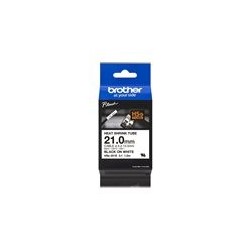BROTHER HSE251E Black on white heat shrink tape 21mm