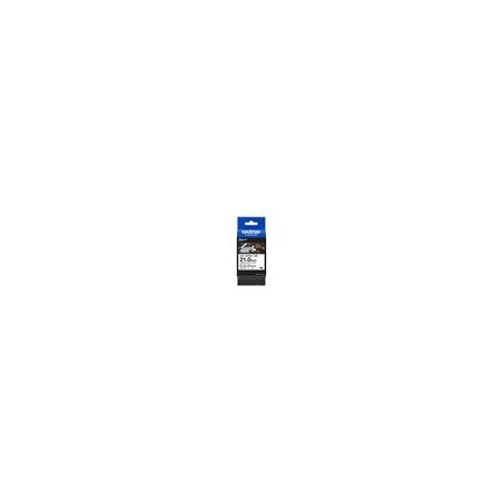 BROTHER HSE251E Black on white heat shrink tape 21mm BROTHER HSE251E Black on white heat shrink tape 21mm