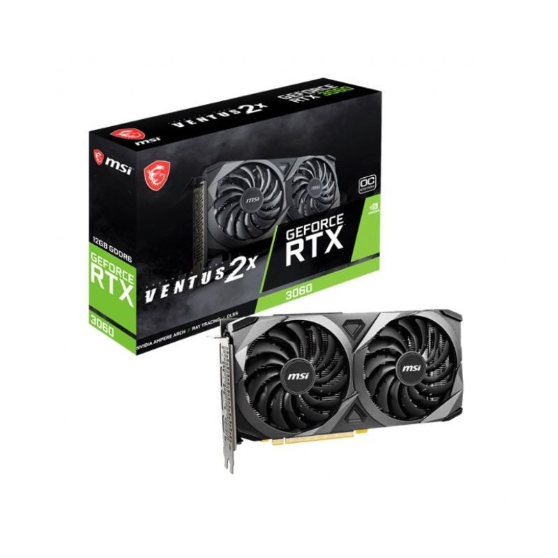 Karta graficzna GeForce RTX 3060 VENTUS 2X OC 12GB GDDR6 192bit 3DP/HDMI