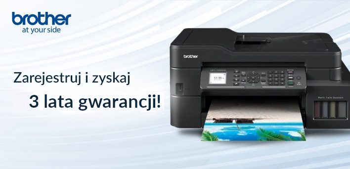 Zarejestruj urządzenie Brother serii InkBenefit i otrzymaj 3-letnią gwarancję, aby zapewnić sobie spokój i fachową obsługę na ten czas.